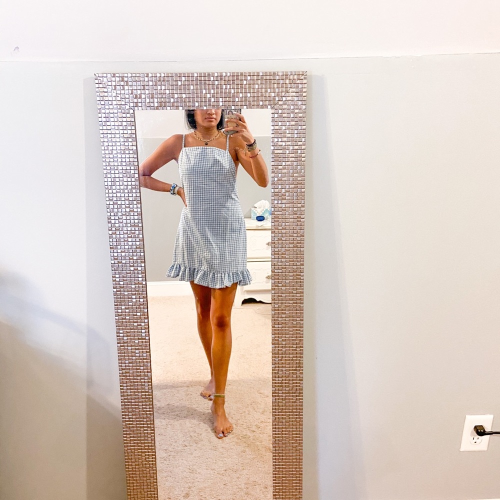 Crossback Strap Mini Dress